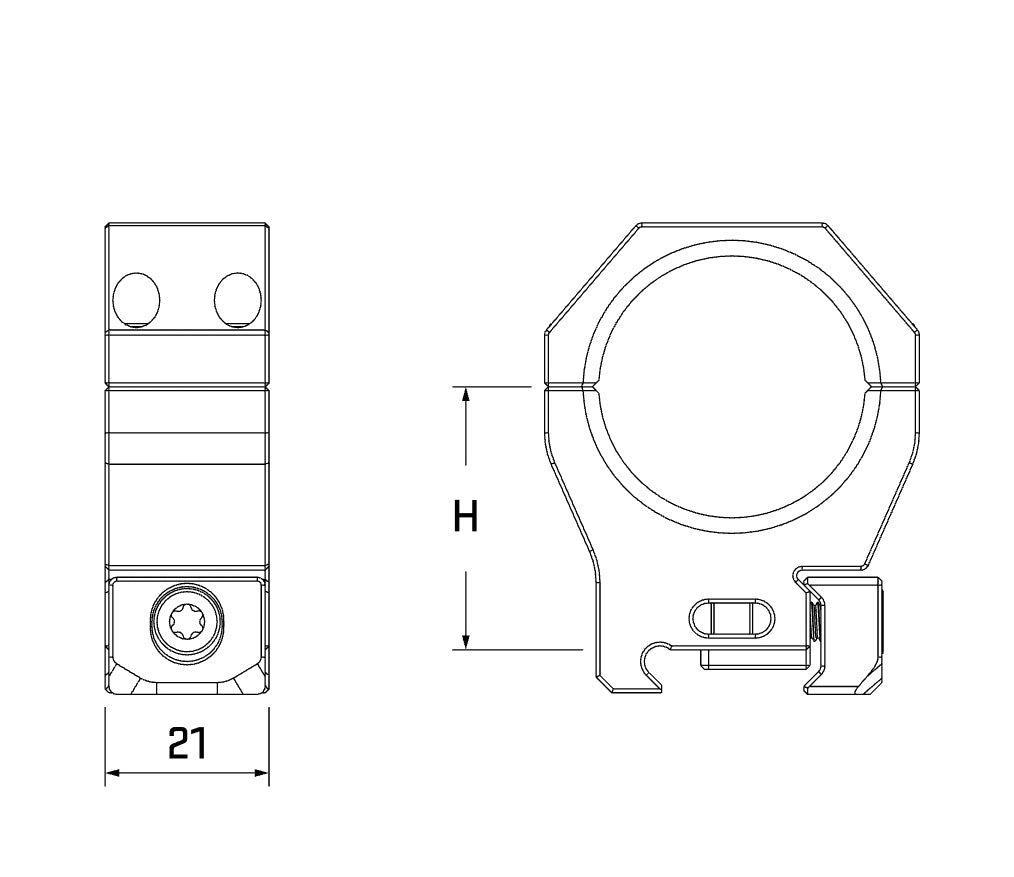 Audere PSR scope rings